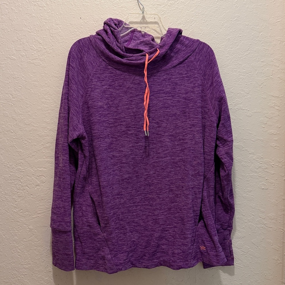 Lukka Vibrant Purple Hoodie Sweatshirt Thumb Holes